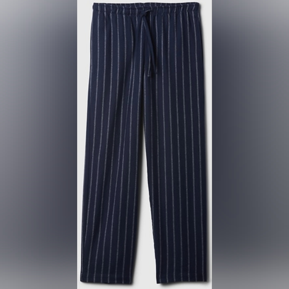 NWT GAP Flannel Pajama Pants - Navy Stripe